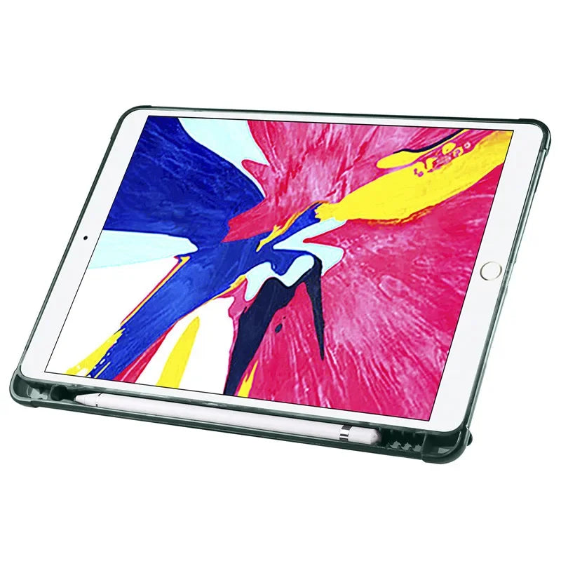 VIGENCIA iPad PU Leather Folio Case with Pen Holder Stand