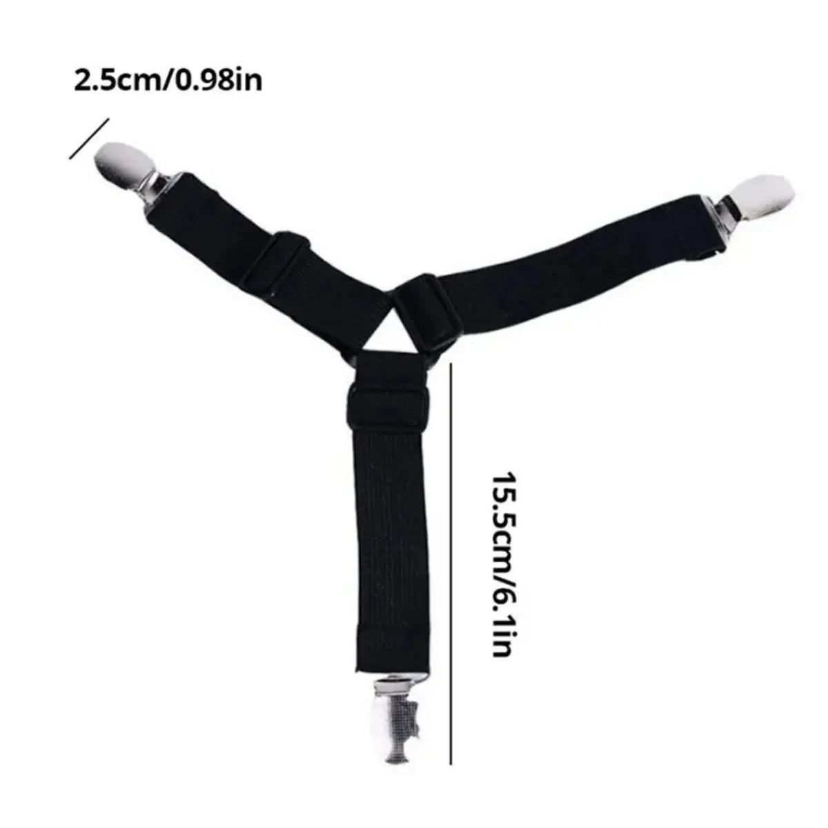 Adjustable Bed Sheet Fasteners – Elastic Fitted Sheet Clips 4–8 Pc