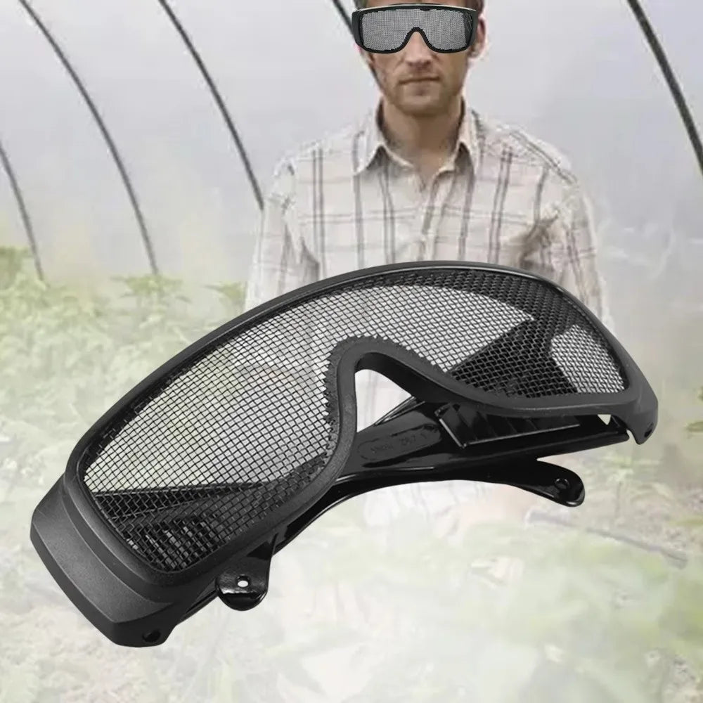 Steel Wire Mesh Safety Goggles – Impact Resistant & Breathable