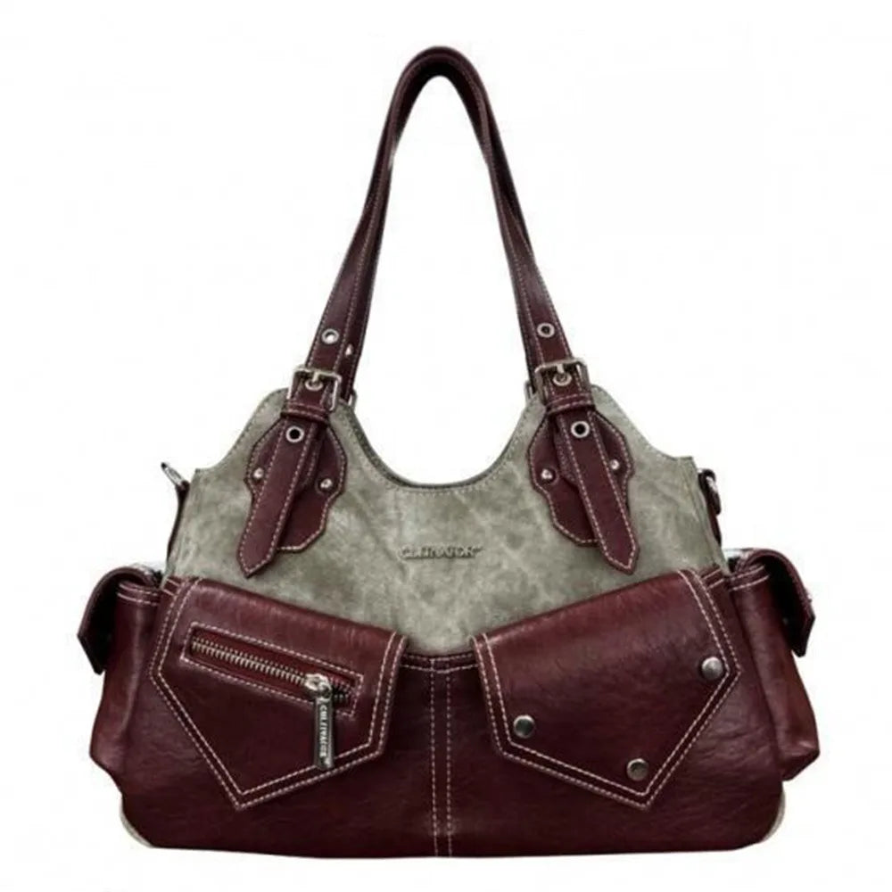 Women's PU Leather Shoulder Bag – Large Capacity Backpack