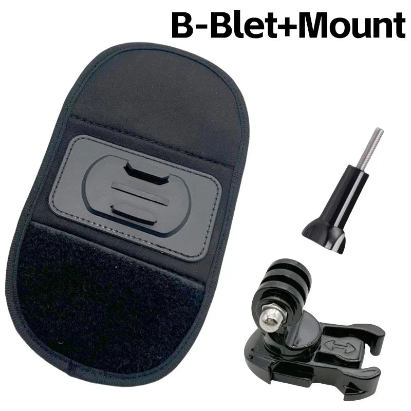 360° Backpack Shoulder Strap Mount for GoPro, DJI & Insta360