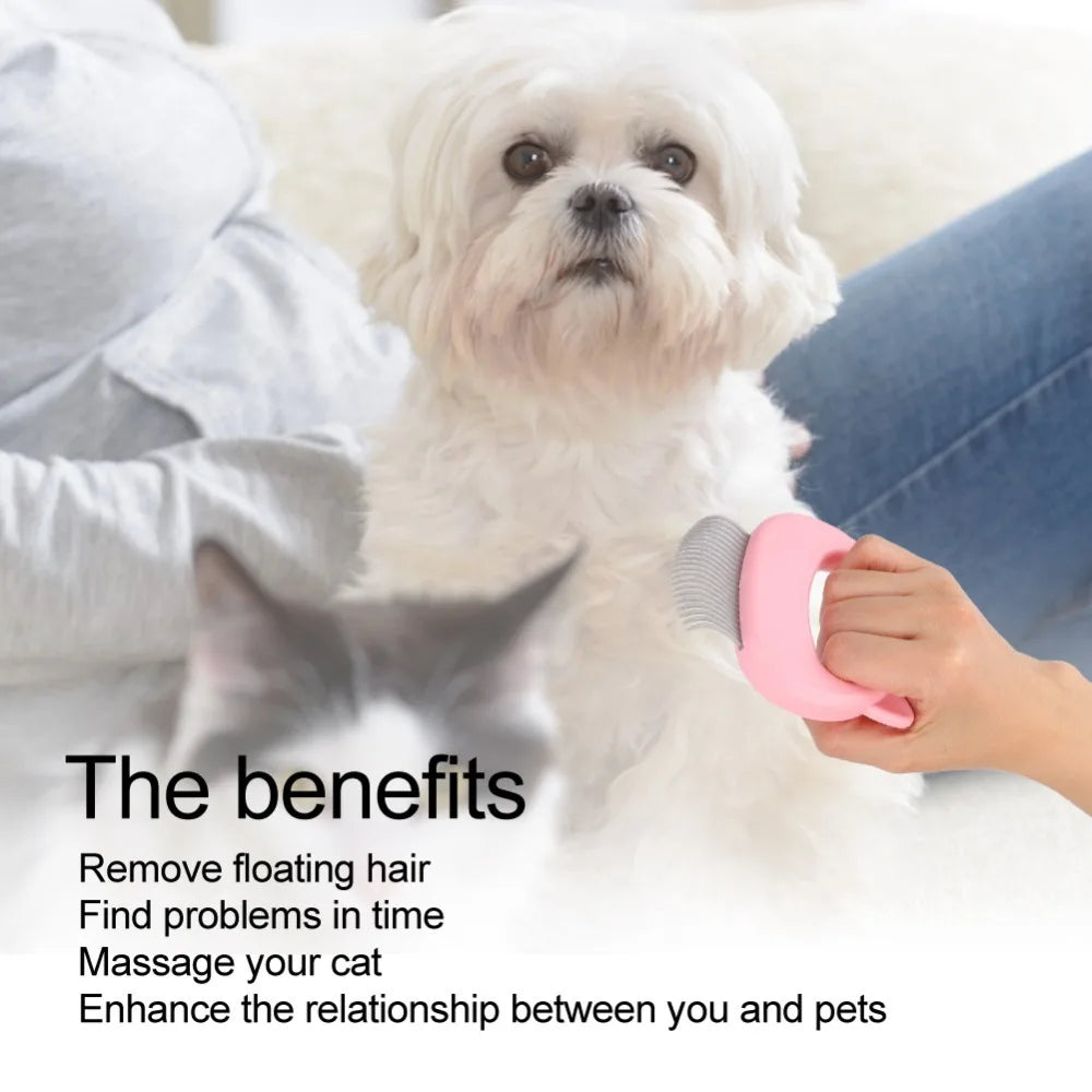 Shell Shape Cat & Dog Deshedding Brush – Fur Removal Comb