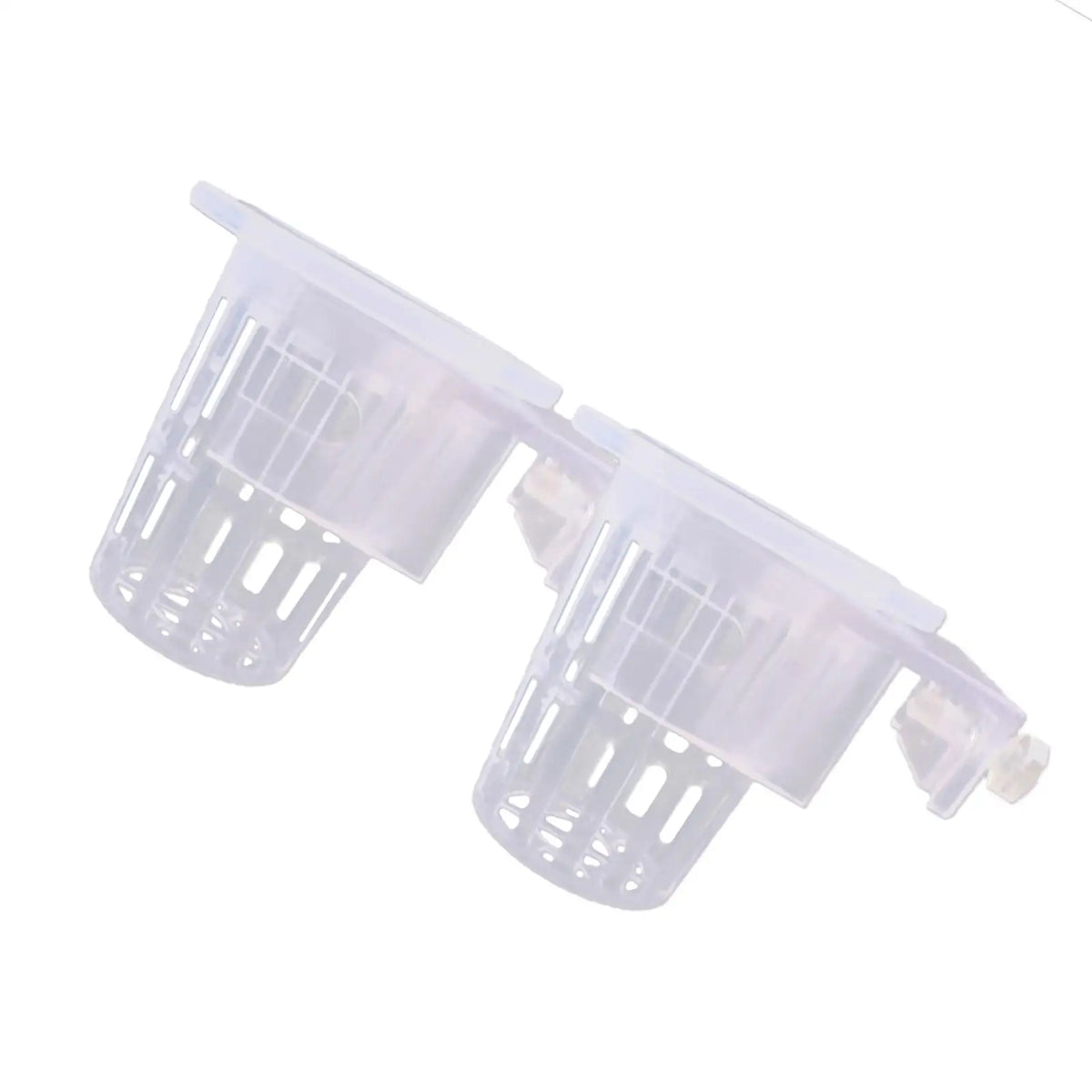 2-Pack Clear Hanging Aquarium Plant Holder | Aquascaping Pot