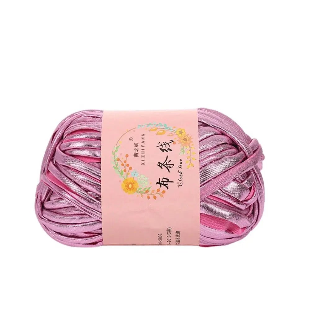 Shiny Magic Color Imitation Leather Crochet Yarn – 100g Ball