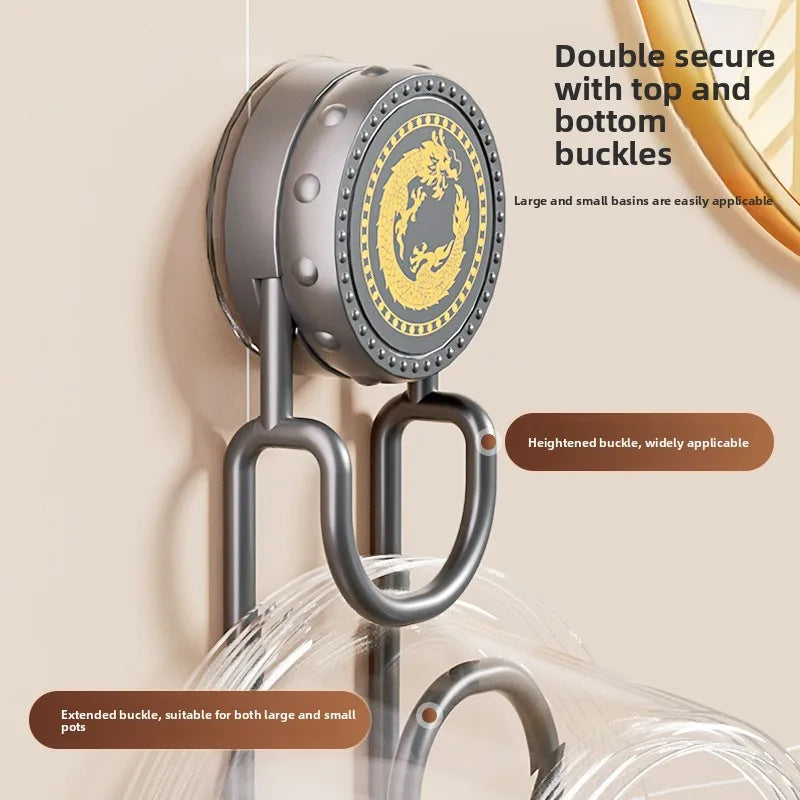 Suction Cup Wall Storage Rack – No-Drill Bathroom Shelf
