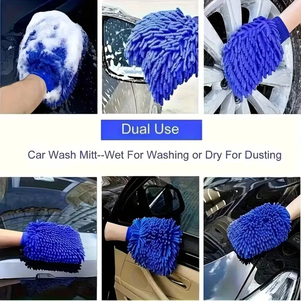Car Wash Cleaning Tool Set – Sponges, Mitts & Brushes