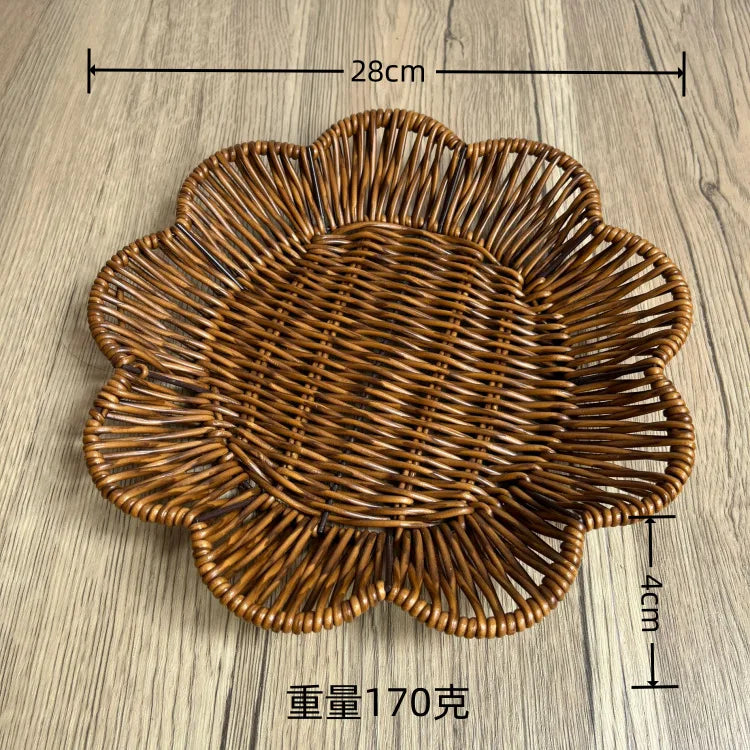 Woven Rattan Fruit & Vegetable Storage Basket | Home Décor
