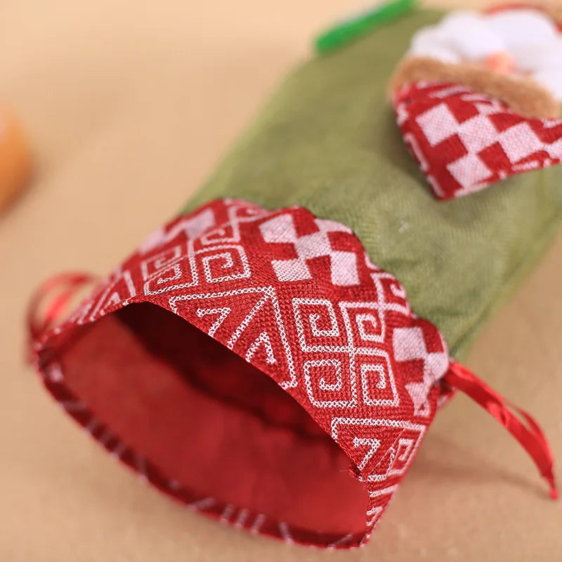 Christmas Drawstring Candy Gift Bag – Festive Holiday Treat Bag
