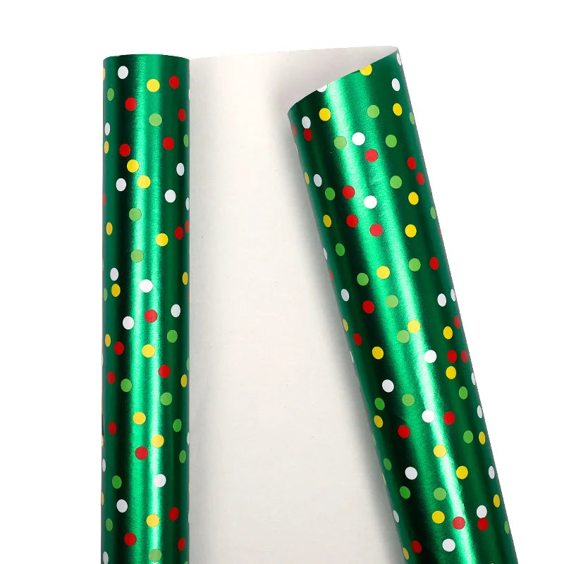Recyclable Kraft Christmas Wrapping Paper Roll 300x43cm