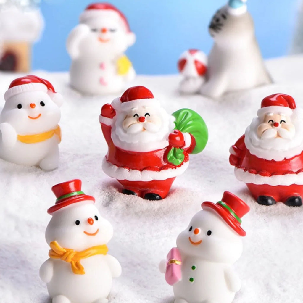 Mini Resin Christmas Figurine – Santa, Snowman & Sea Lion