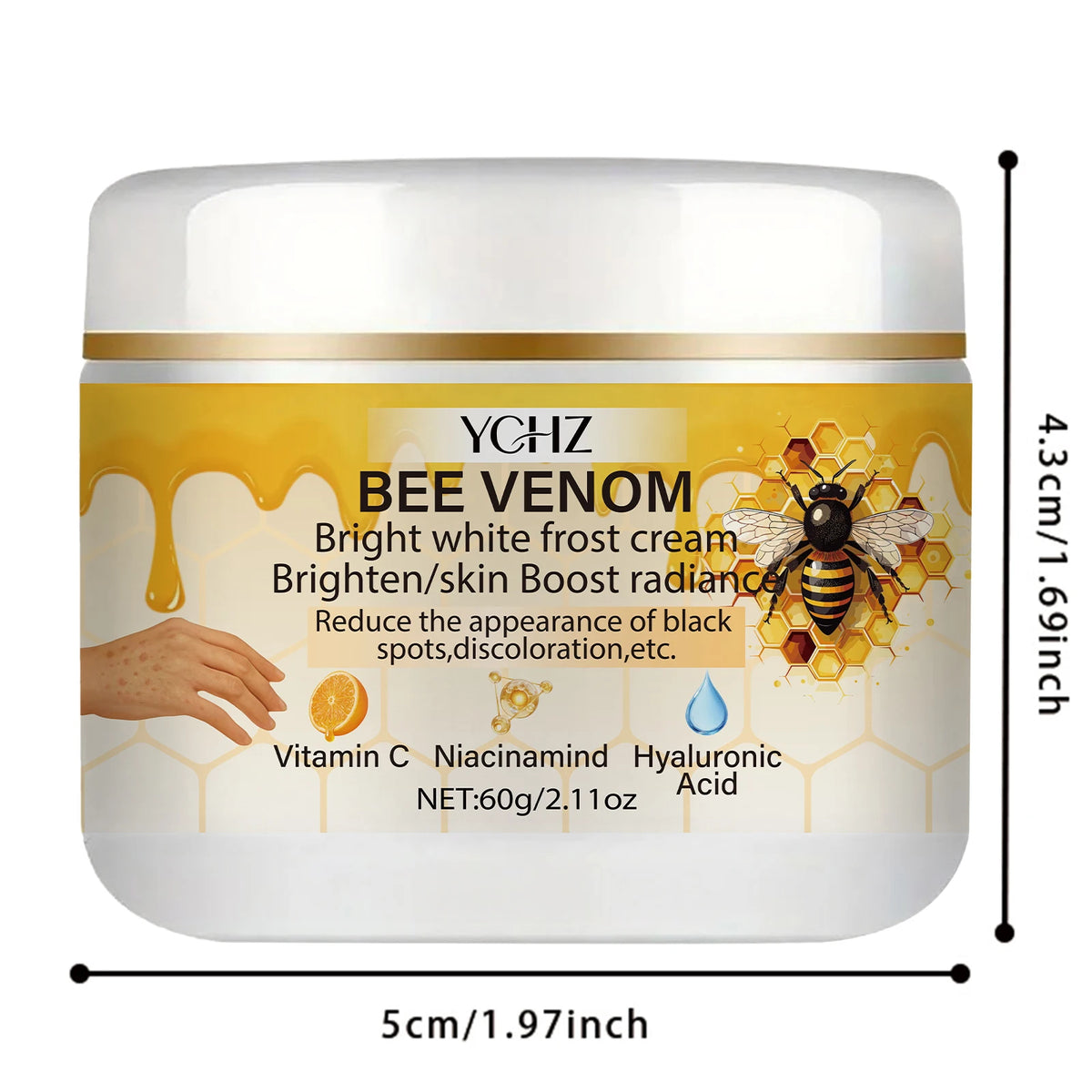 YCHZ Bee Venom Brightening Cream – Even Skin Tone 60g
