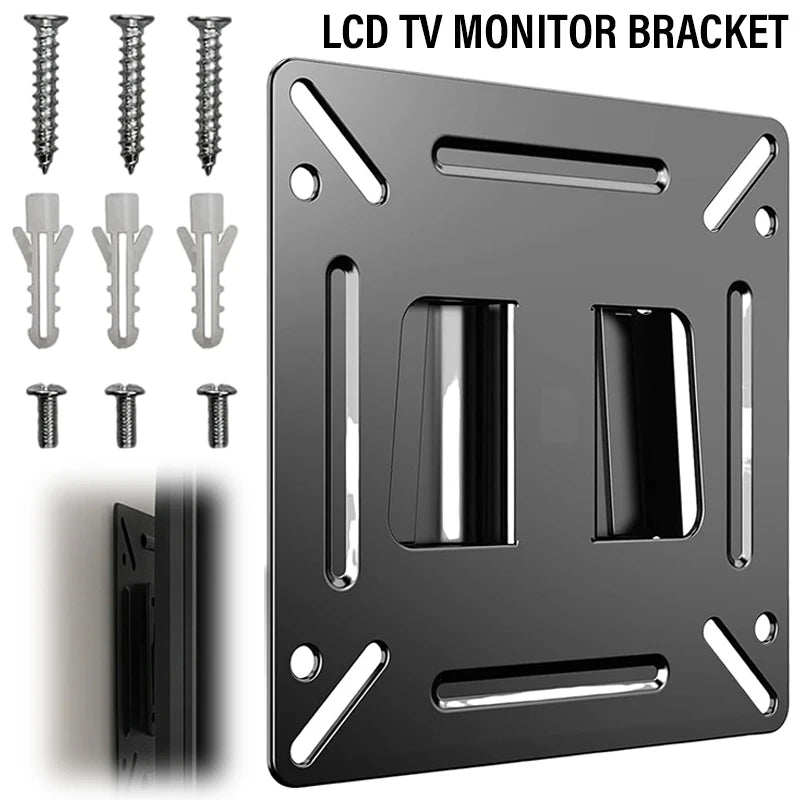 Universal TV Wall Mount Bracket 14–27" LCD LED Monitor Stand