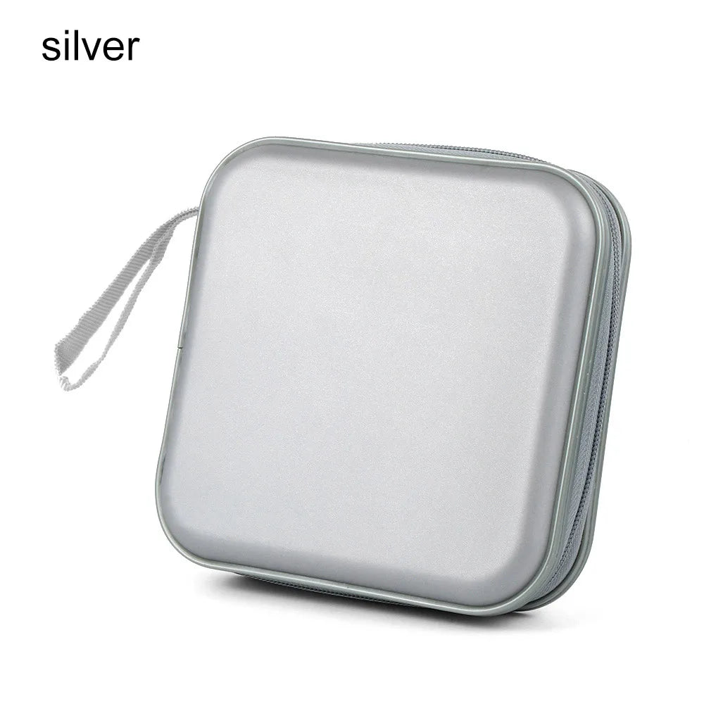 40-Disc Portable CD DVD Wallet Organizer Case | Hard Box