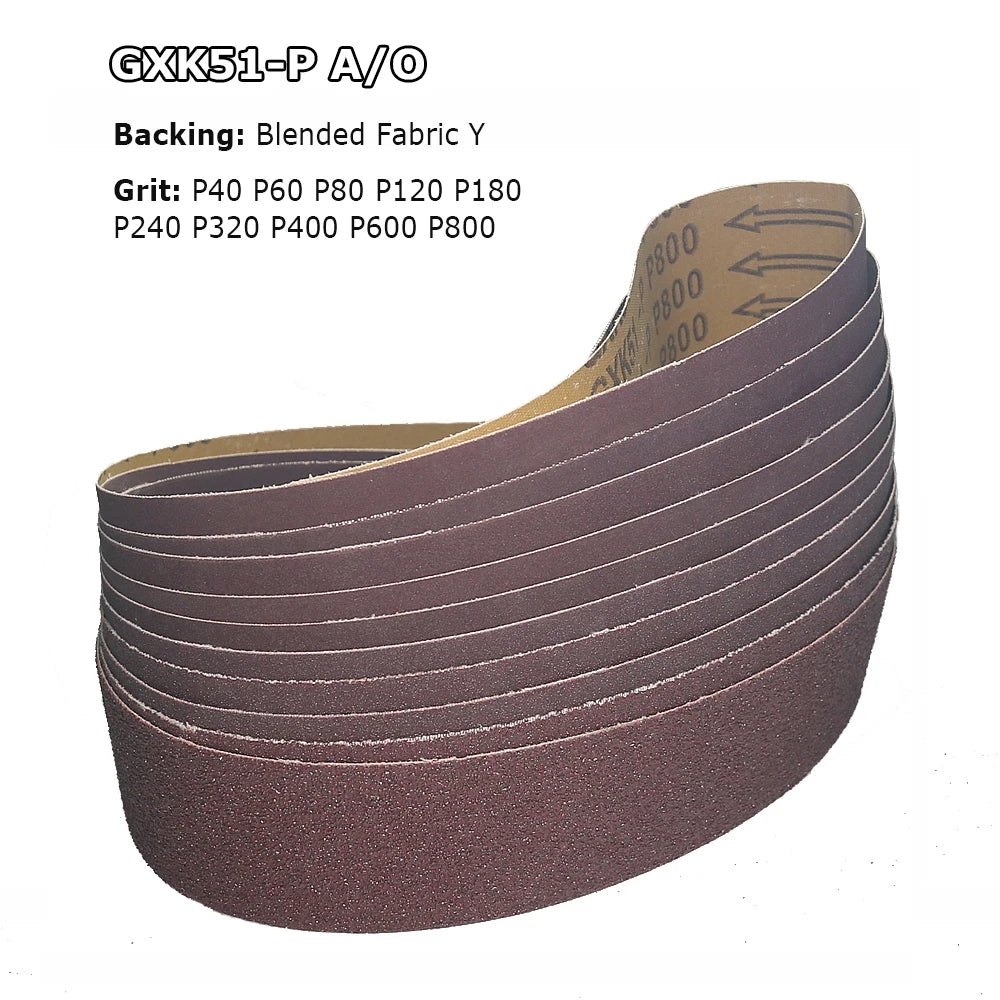 2x42" Ceramic Abrasive Sanding Belts – Metal, Wood & Plastic
