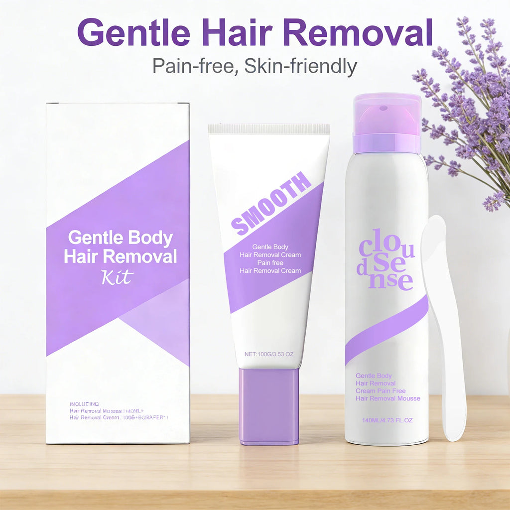 Gentle Hair Removal Cream Set – Body, Legs & Underarms