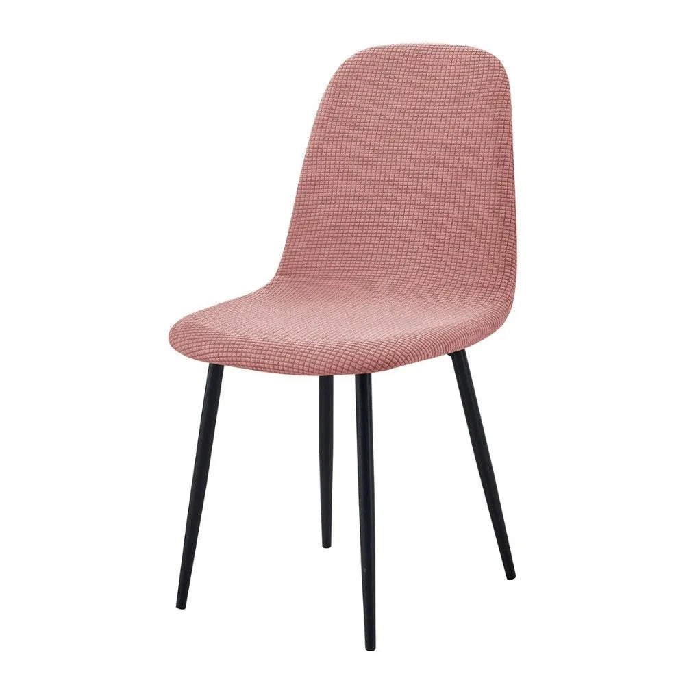 Stretch Jacquard High Back Dining Chair Cover Slipcover