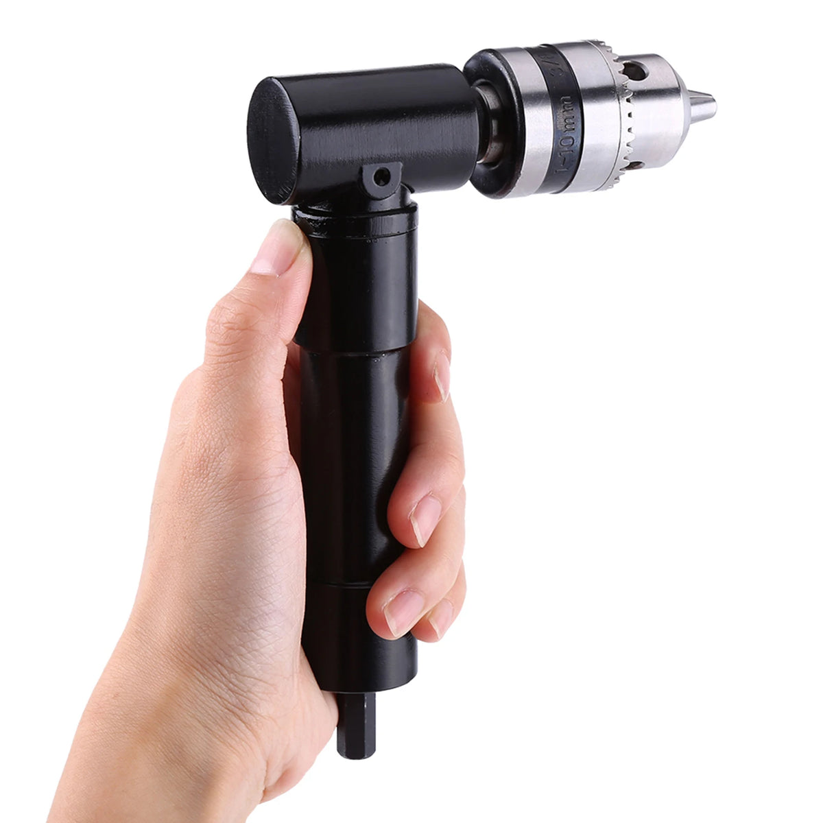 90° Right Angle Drill Attachment – 8mm Hex Shank Adapter