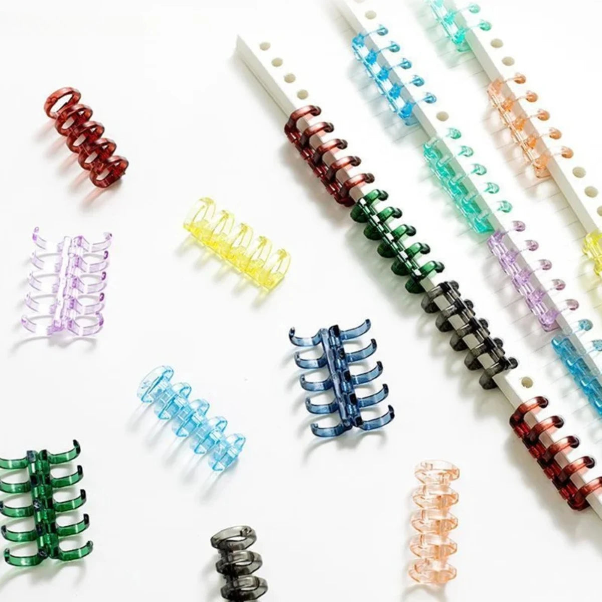 20-Pack 5-Hole Binder Rings – DIY Loose-Leaf Book Buckles