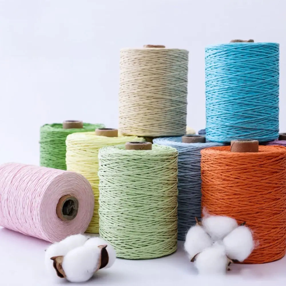Raffia Straw Yarn 280–300m Roll | DIY Crochet & Knitting