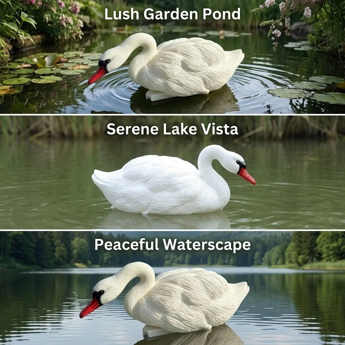Floating Swan Decoy Statue | Pool, Pond & Garden Decor