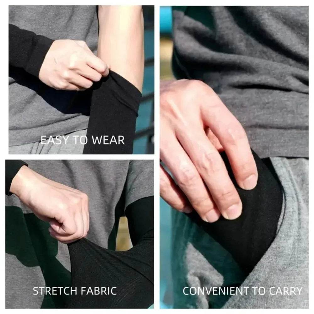 6-Pair UV Cooling Arm Sleeves – Unisex Sun Protection Sport