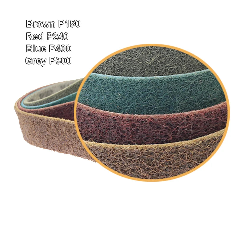 4-Pack Non-Woven Abrasive Sanding Belts 686x50mm 2x27"