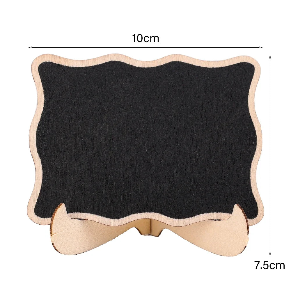 Mini Wooden Chalkboard Signs – Party & Home Décor (1–10 Pack)