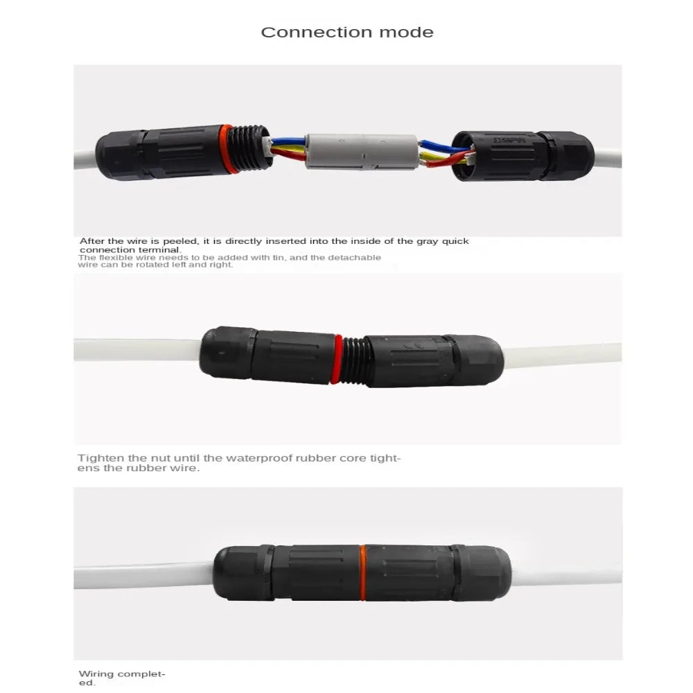 CDF-M3 IP68 Waterproof Cable Connector 2/3 Core Terminal