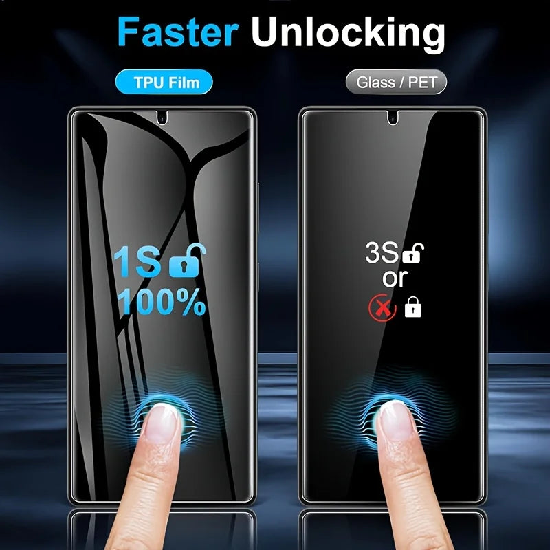3-Pack Anti-Spy Hydrogel Screen Protector for Samsung Galaxy