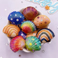 8-Piece AB Resin Flower Flatback Cabochons – DIY Jewelry & Crafts