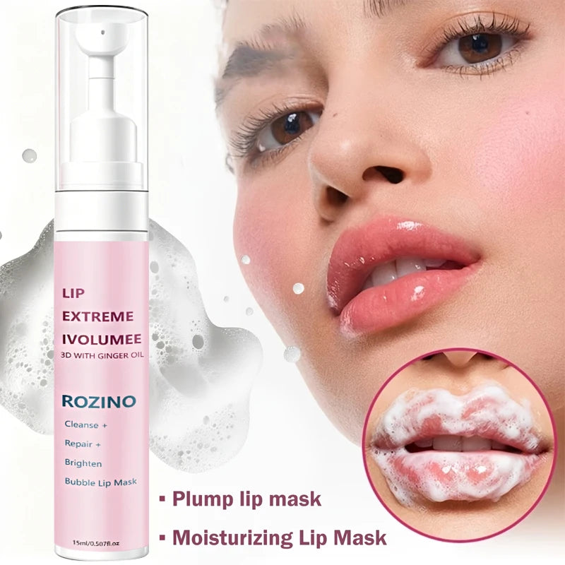 ROZINO 3D Bubble Lip Mask – Plumping, Cleansing & Brightening