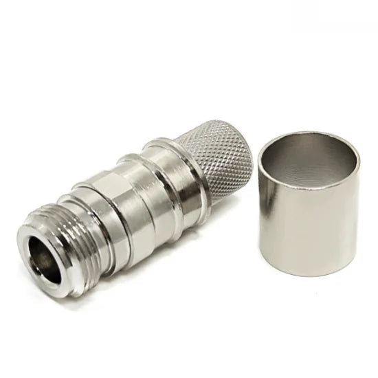 5-Pack N Female Crimp Connector for LMR600 CNT600 RF Coax