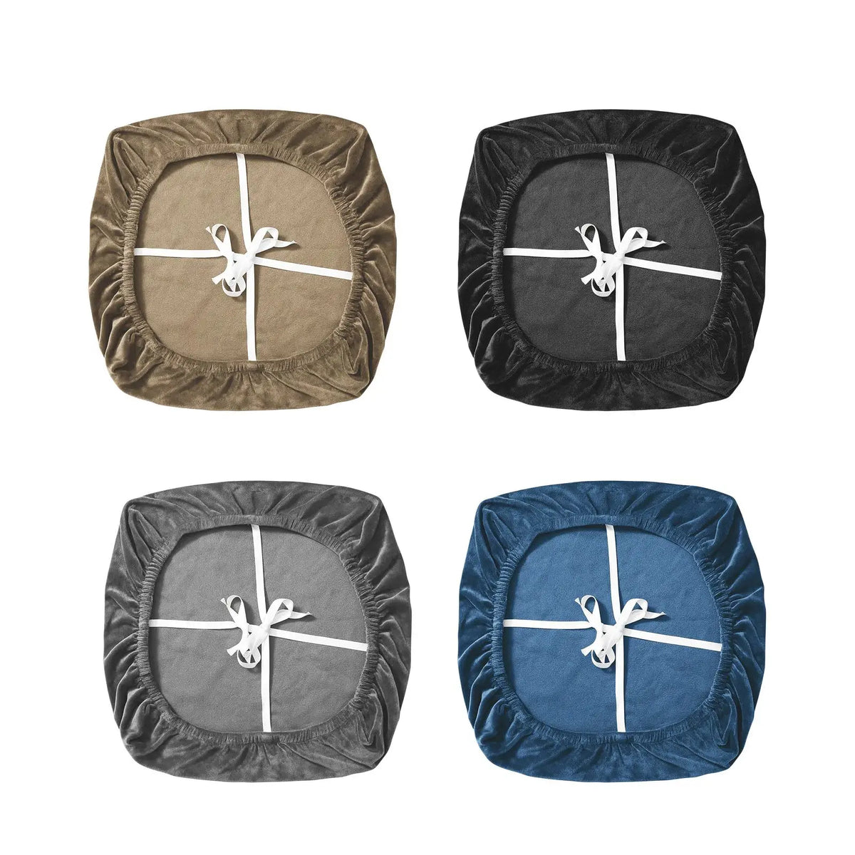 Stretch Velvet Chair Seat Cover – Office, Dining & Banquet