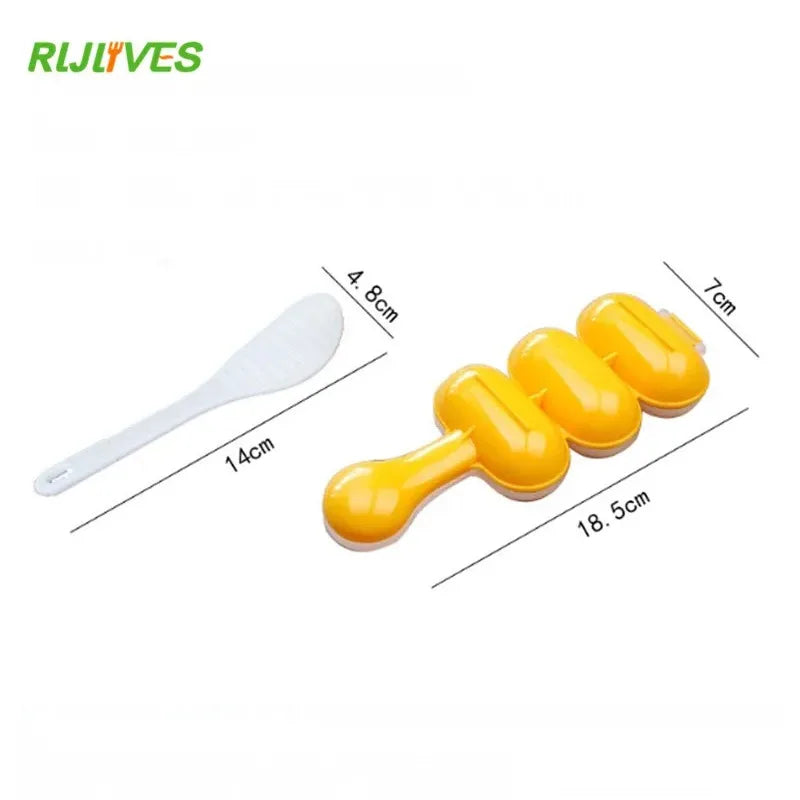 DIY Rice Ball Sushi Maker Mold Set with Spoon – Ball Shape