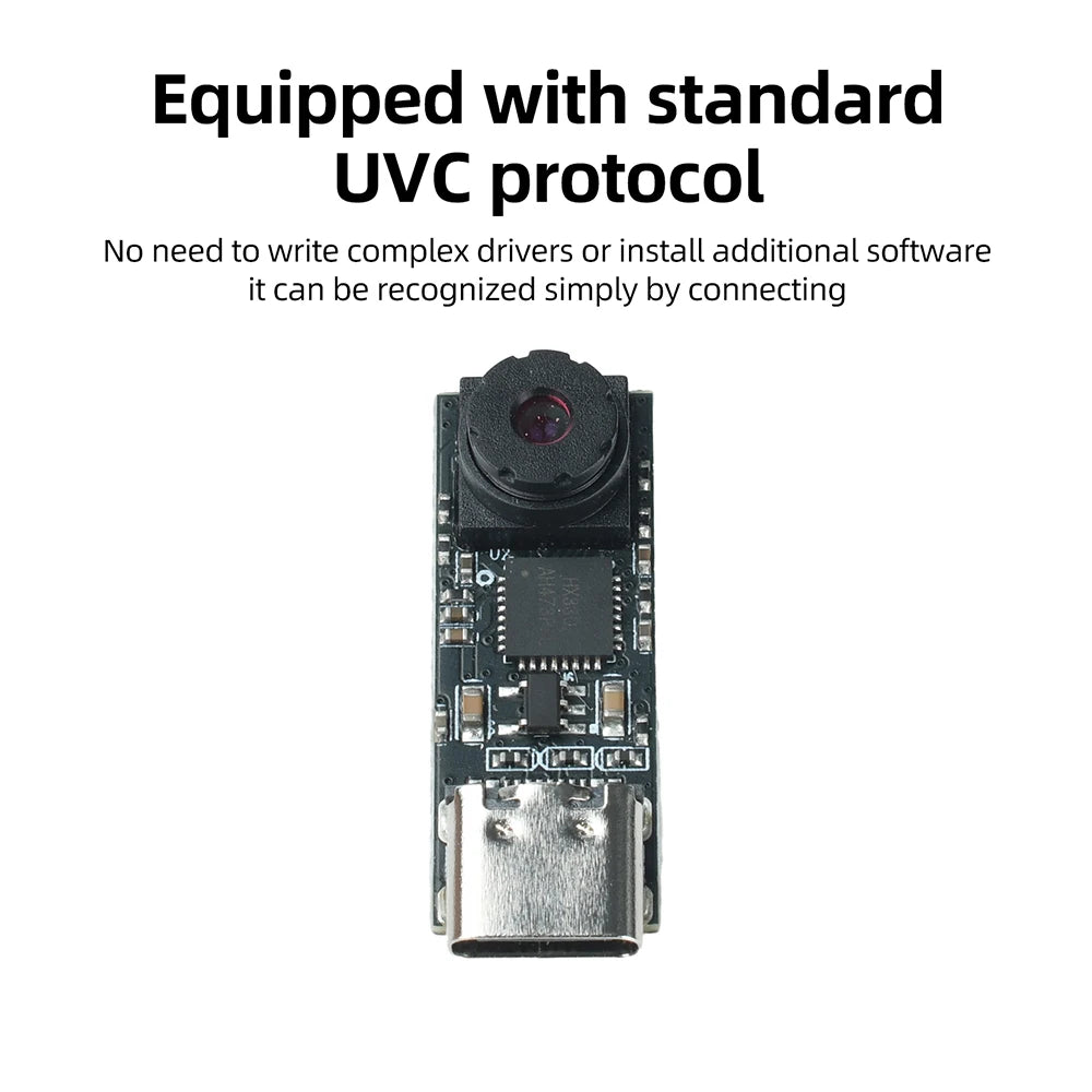 Gaqqee USB-C Camera Module ESP32-S3 | 720P 1MP 65° Wide-Angle