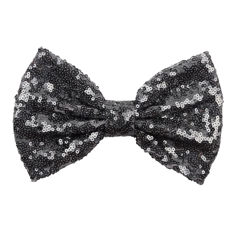 5-Pack Glitter Sequin Hair Bows – DIY Girls Hair Accessories