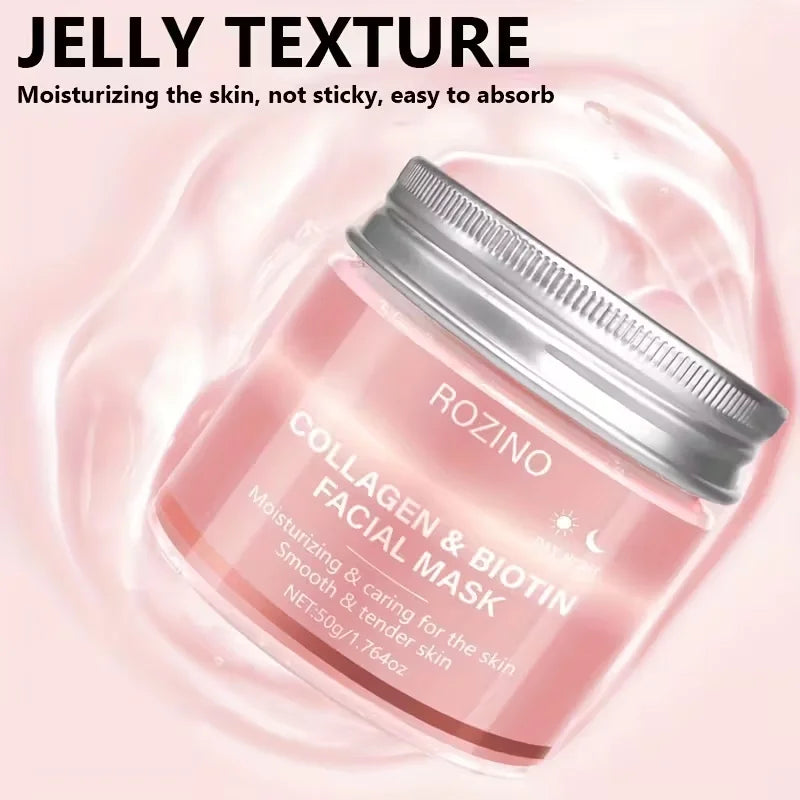 ROZINO Biotin Collagen Peel-Off Day & Night Face Mask