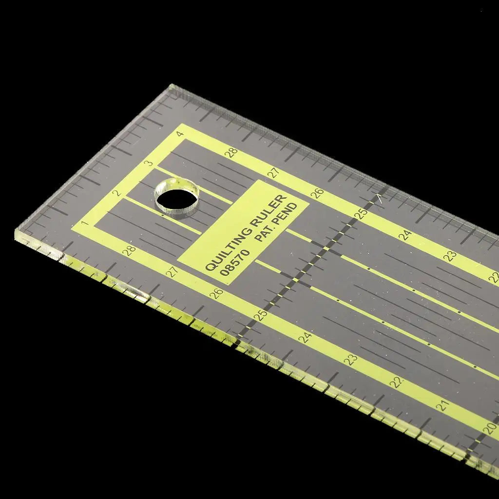 Hard Plastic Patchwork Quilting Ruler – Rectangle Sewing Tool