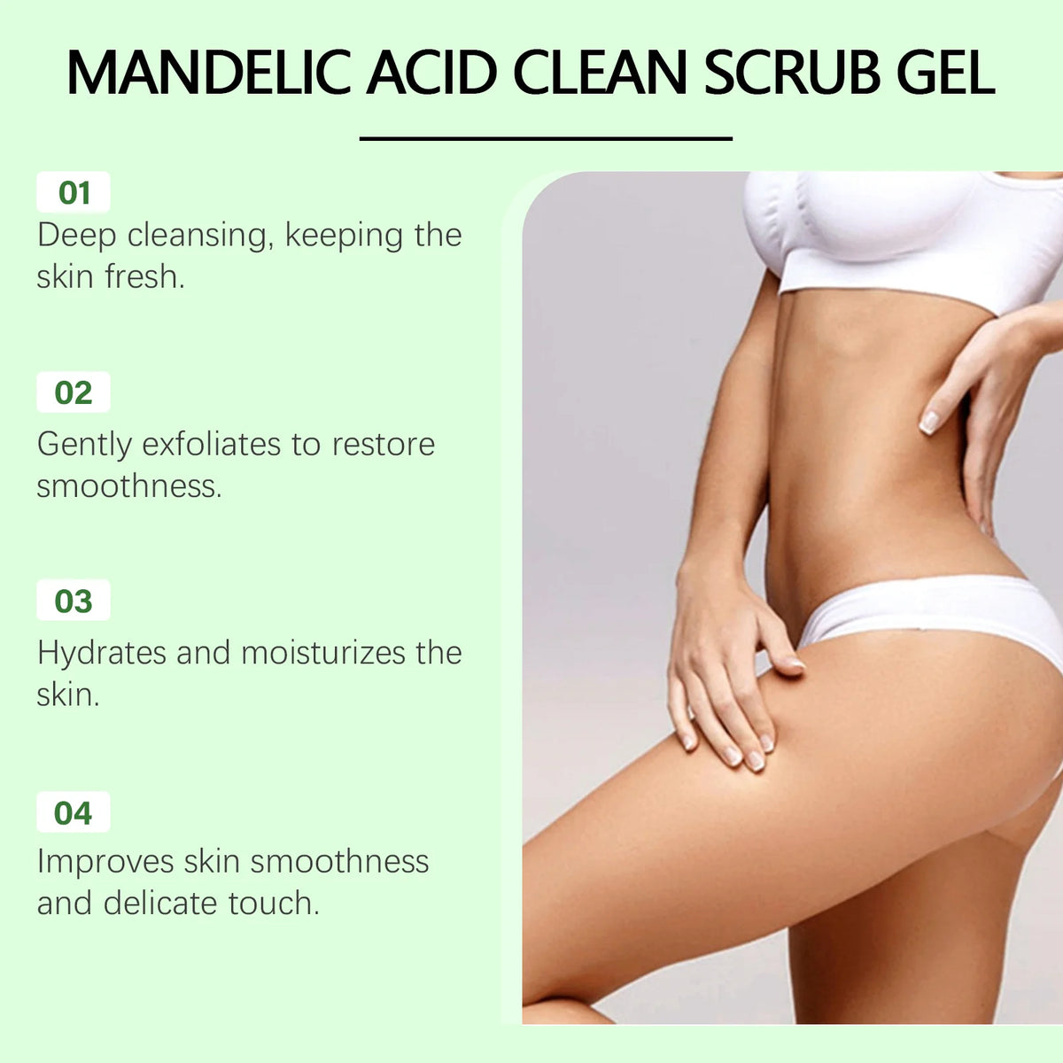 Hoygi Mandelic Acid Body Scrub Gel – Exfoliate & Moisturize
