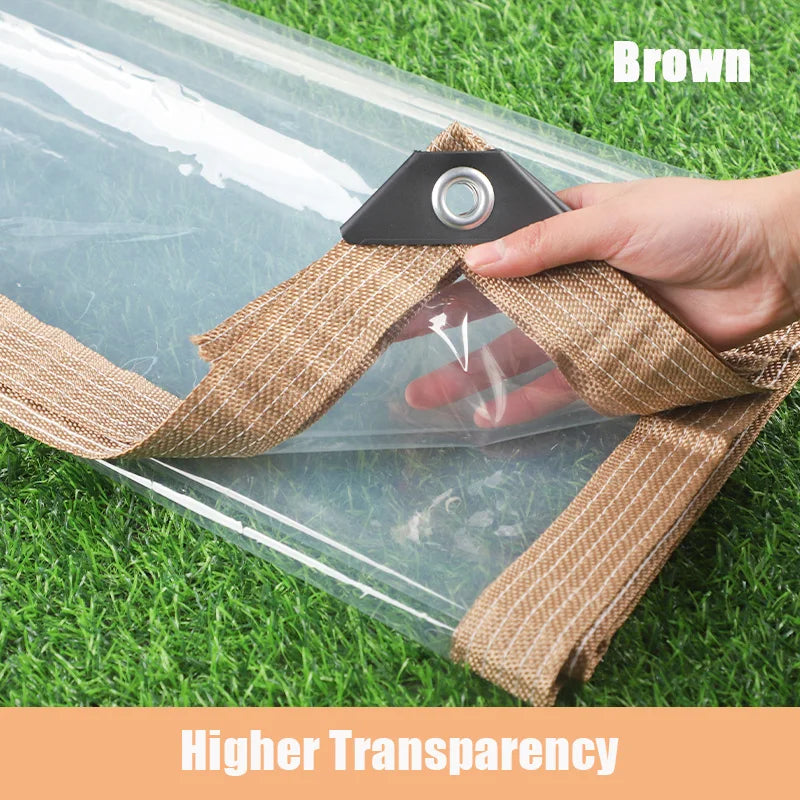 0.12mm PEVA Transparent Waterproof Tarpaulin – Outdoor Canopy