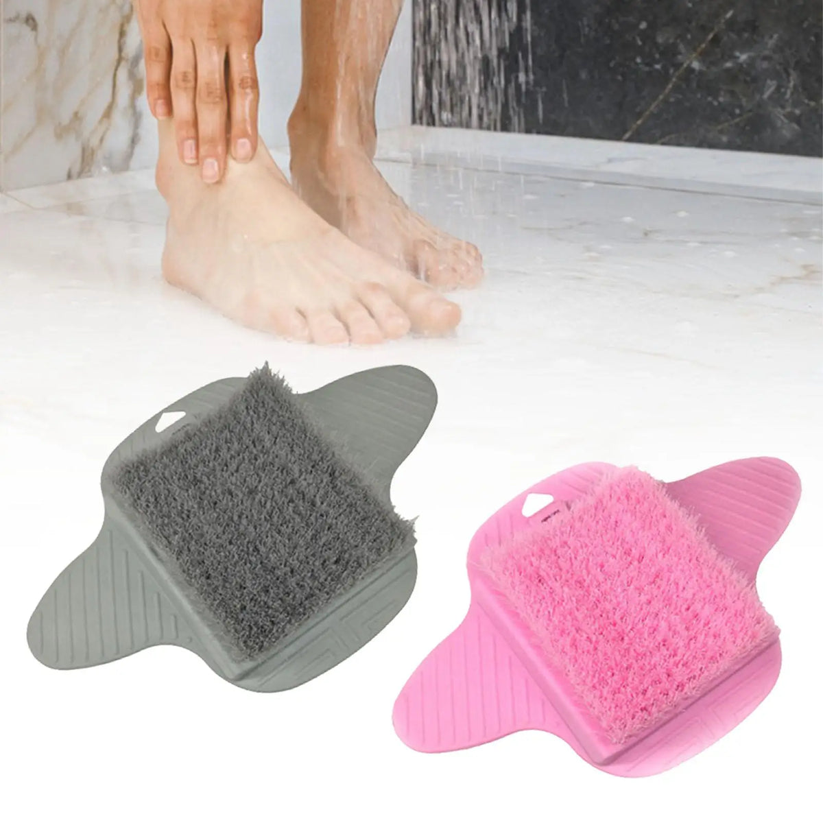 Shower Foot Scrubber Mat – Nonslip Suction Cup Spa Massager
