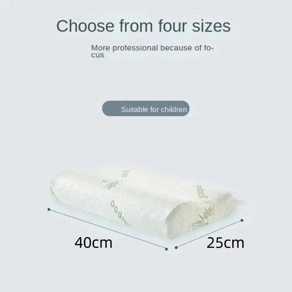 Slow Rebound Bamboo Fiber Memory Foam Pillow – 40×25cm