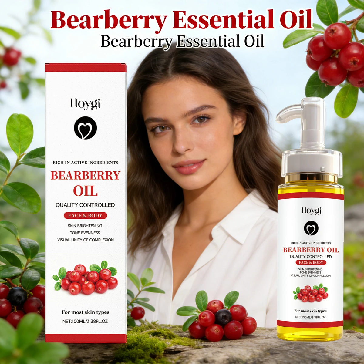 Hoygi Bearberry Body Oil – Firming, Brightening & Moisturizing