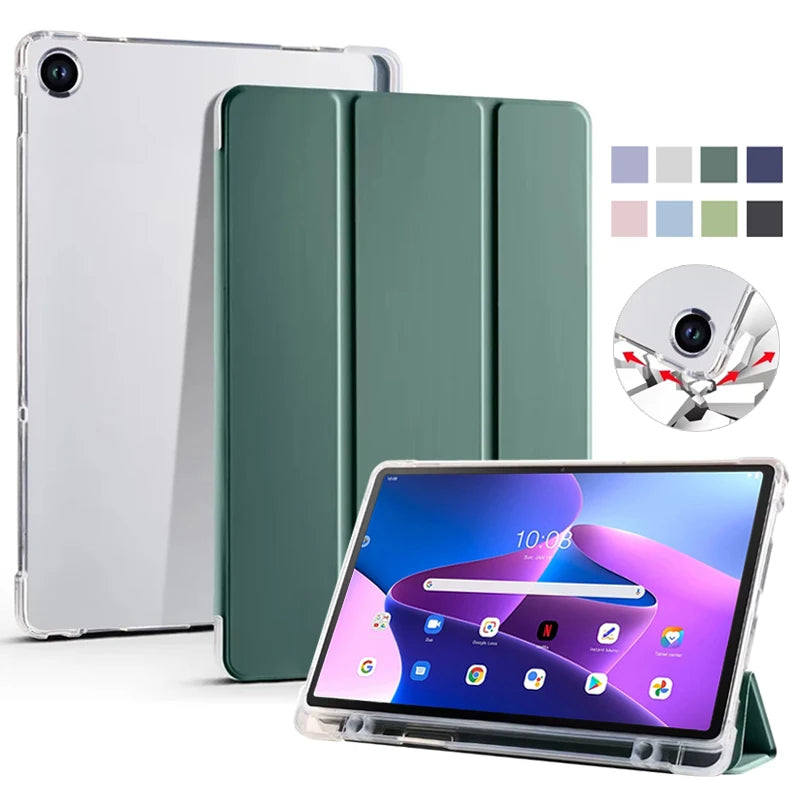 Lenovo Tab M10 Plus 3rd Gen Case – PU Leather Stand & Pen Holder
