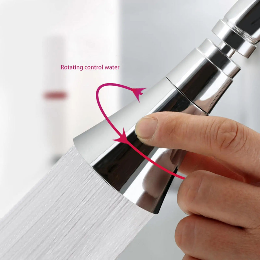 3-Function Kitchen Faucet Sprayer Head | 360° Water Saving Nozzle