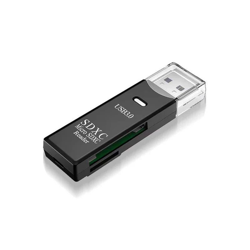 USB 3.0 SD & TF Card Reader – High-Speed 2-in-1 Adapter