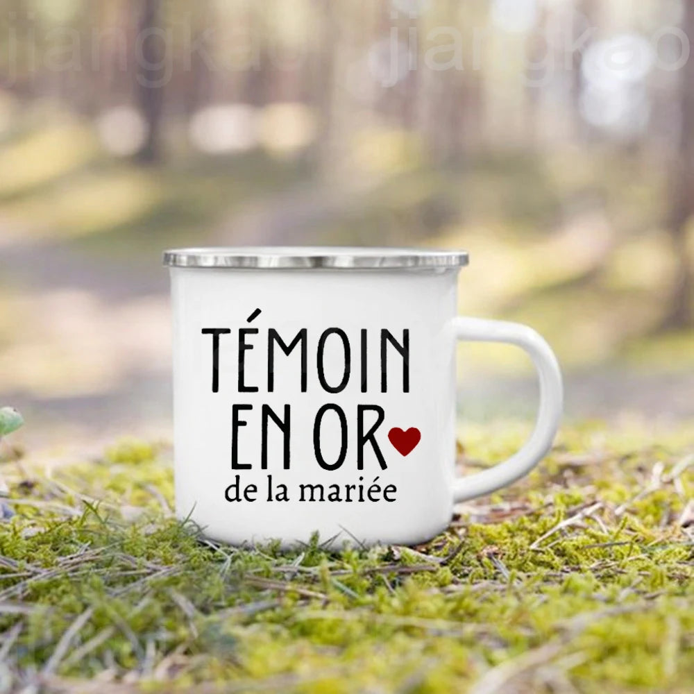"I'm Such A Great Witness" Enamel Mug – Wedding Gift