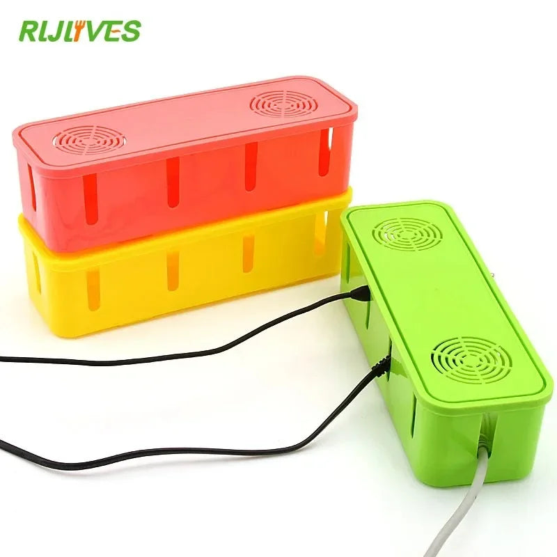 Power Strip Storage Box – Dustproof Cable Manager Cover