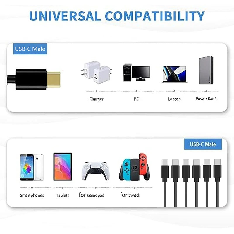 USB-C Splitter 1-in-6-Out Cable | Charge 6 Devices at Once