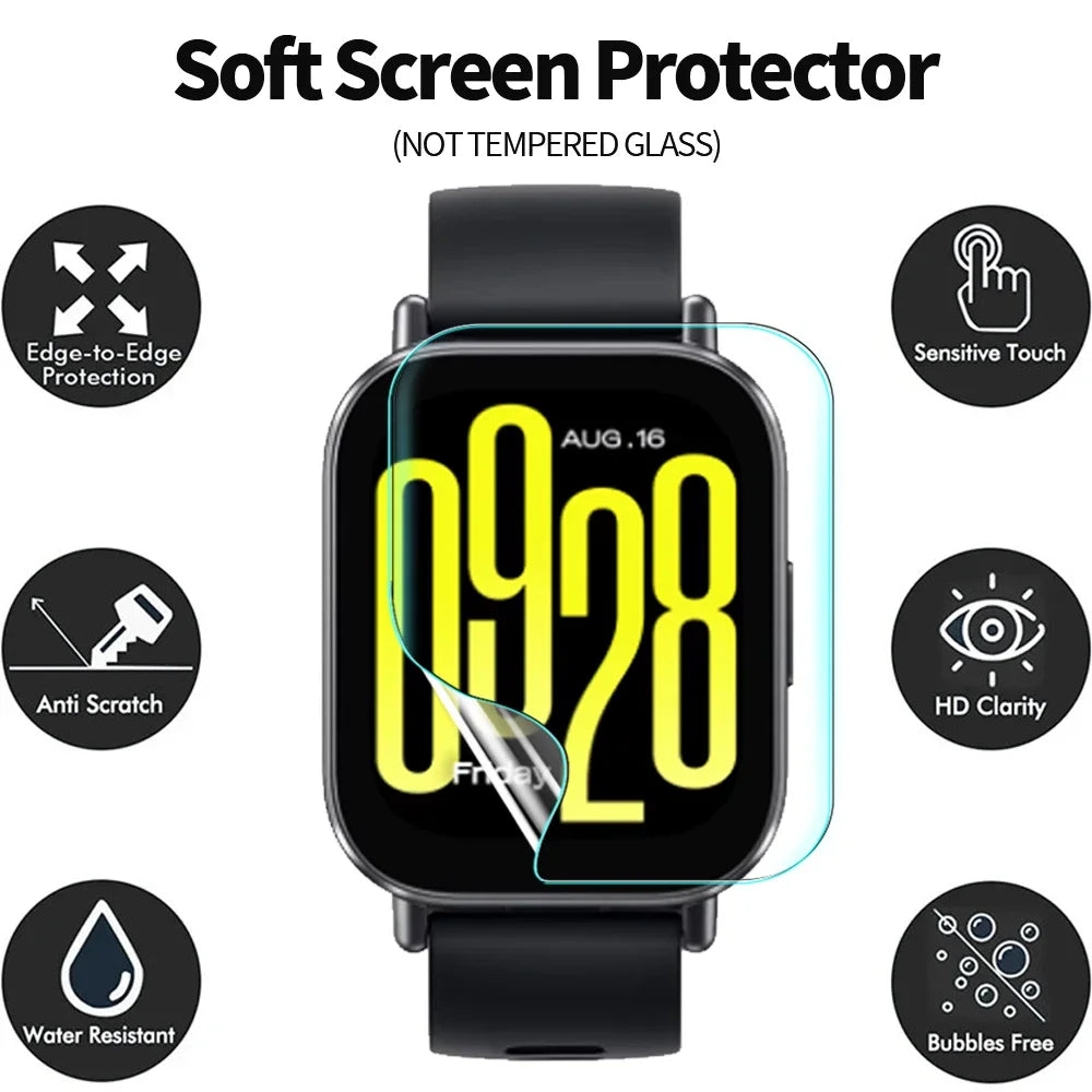 Redmi Watch 5 Lite TPU Hydrogel Screen Protector 5-Pack